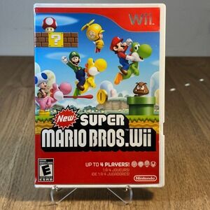 Nintendo New Super Mario Bros Wii Case Only White Fair No Game Disc
